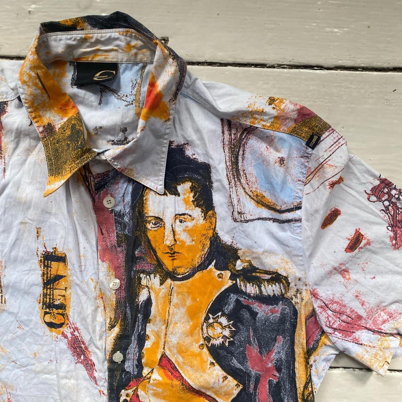Just Cavalli Big Print Vintage Shirt (Medium)
