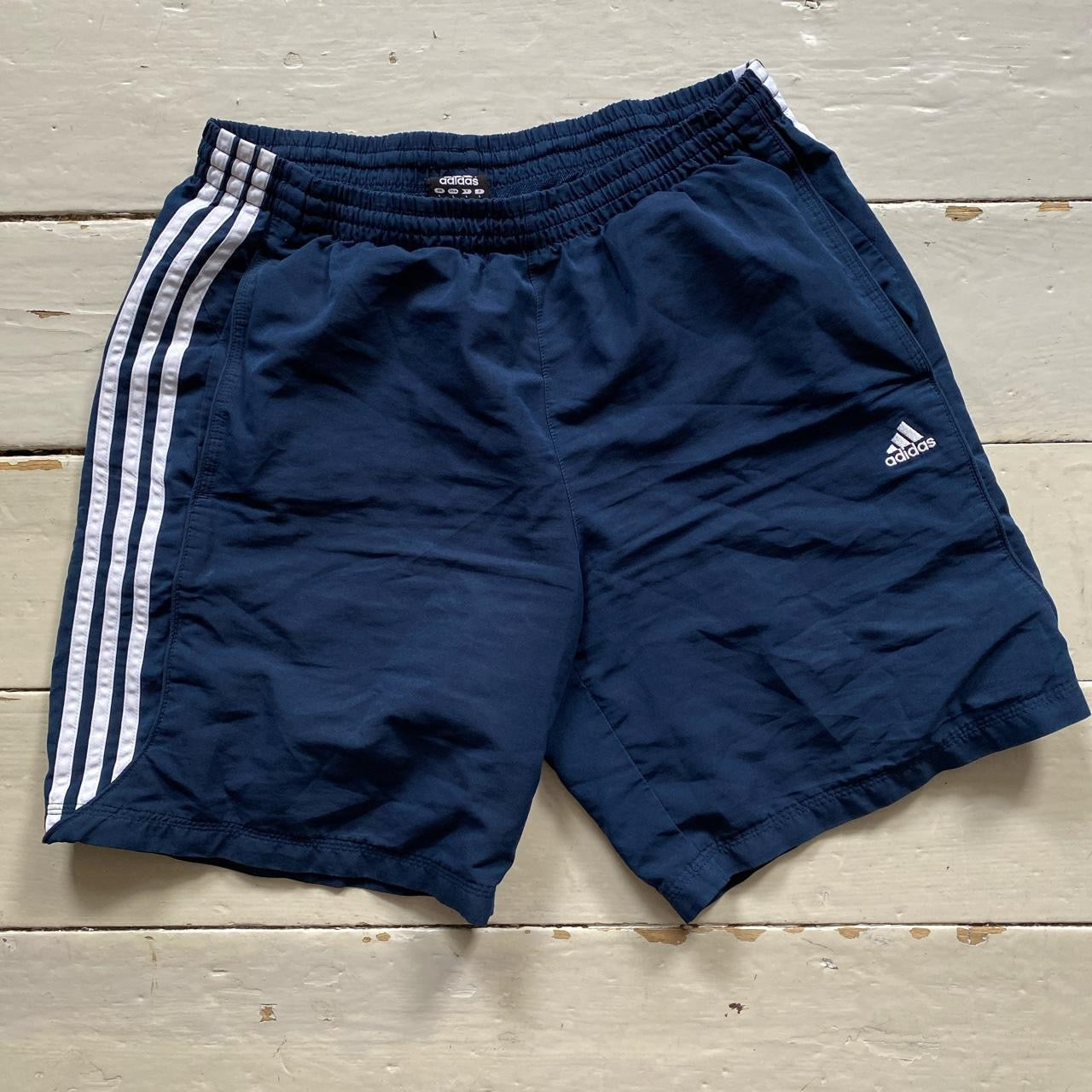Adidas Navy Shell Shorts (Large)