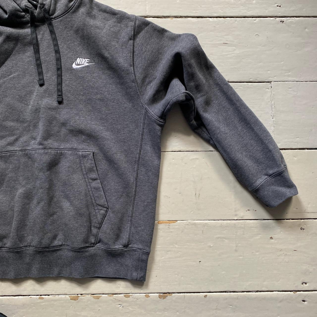 Nike Swoosh Grey Hoodie (Medium)