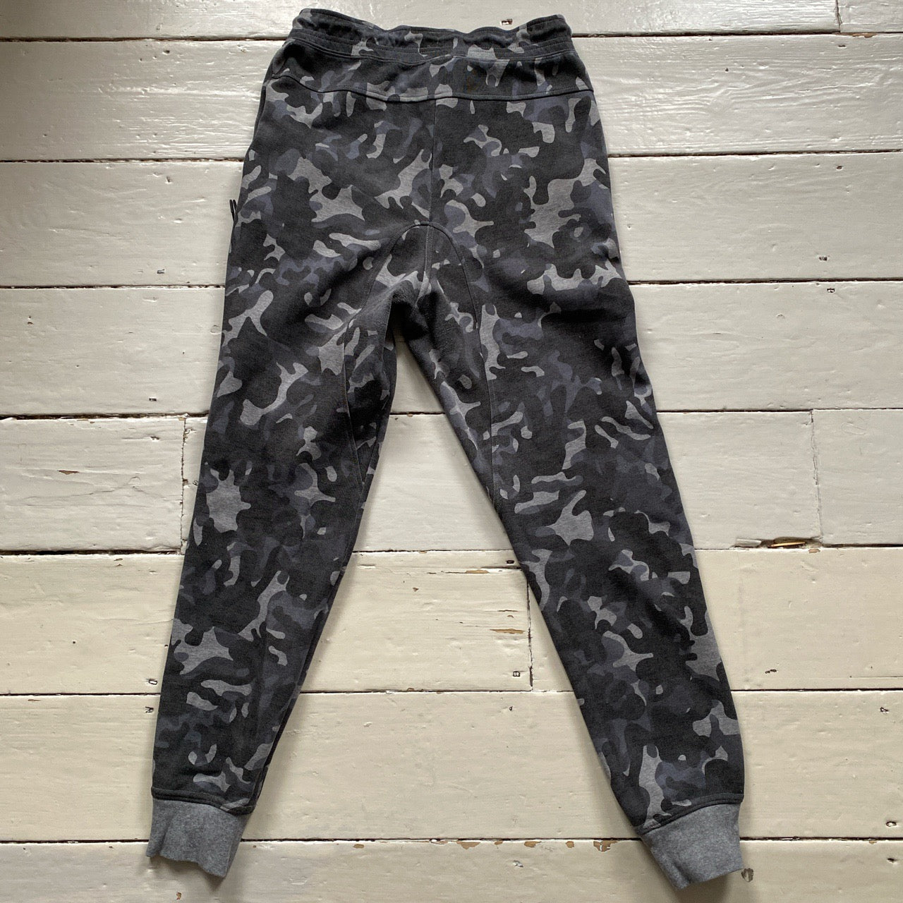 Nike Tech Fleece Grey Camouflage Bottoms (Small)