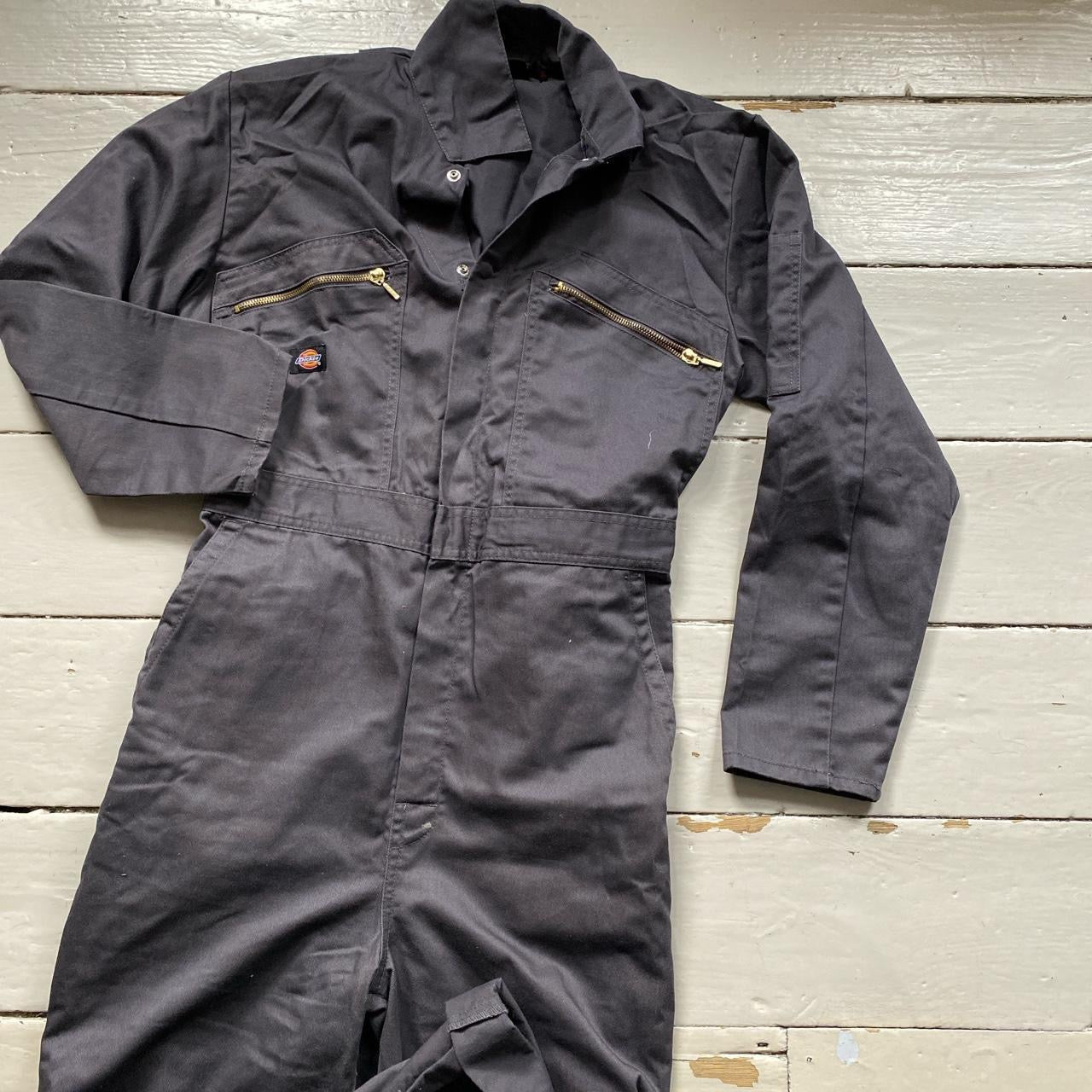 Dickies Grey Boiler Suit Jumpsuit (Large)