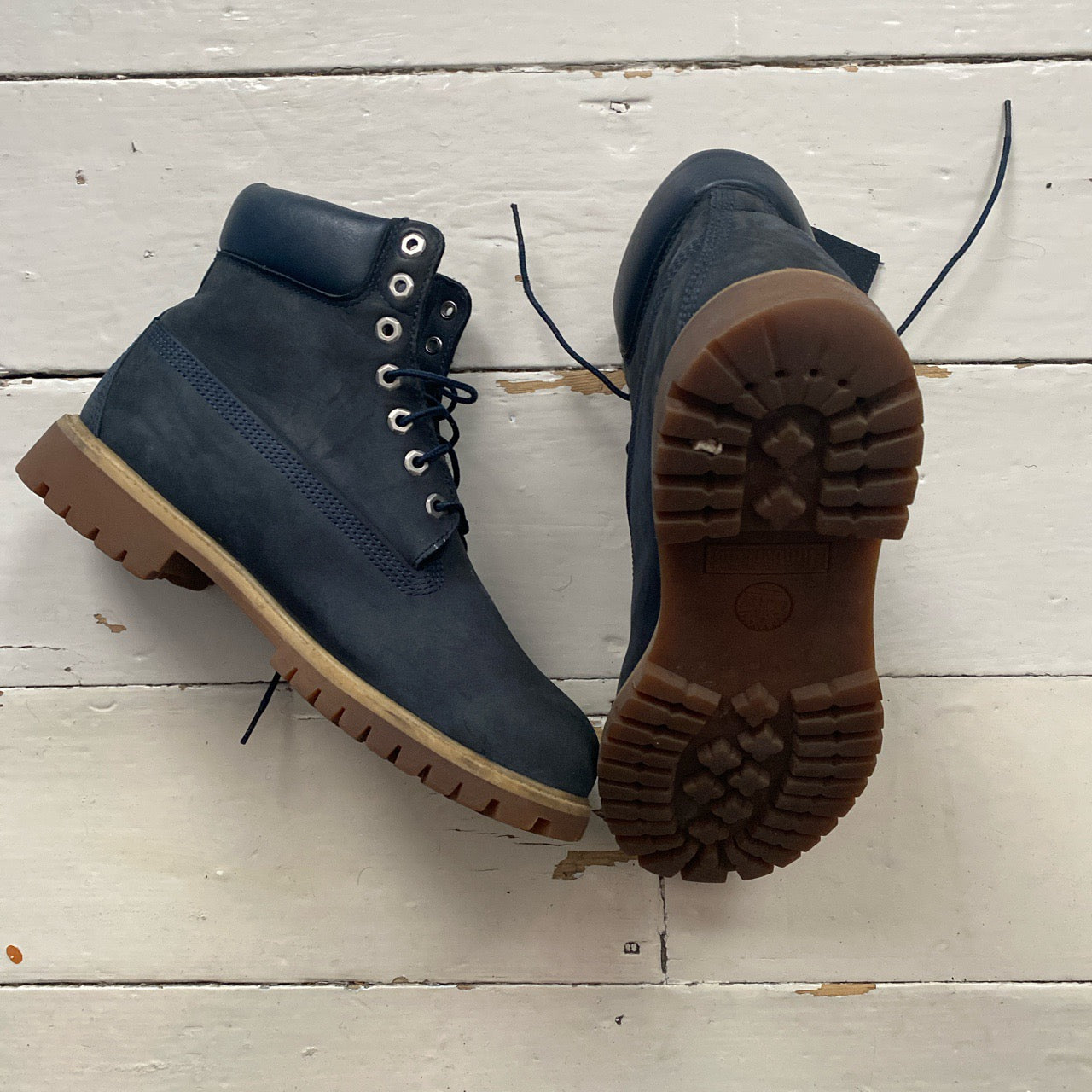 Timberland Navy Boots (UK 10)