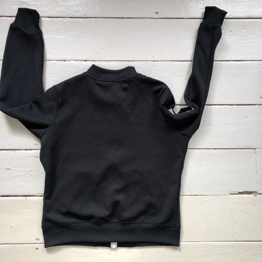 All Saints Cotton Crewneck Zip Jumper (XS)