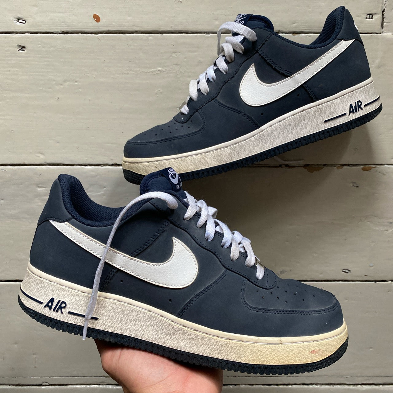 Nike Air Force 1 Navy Suede (UK 9)