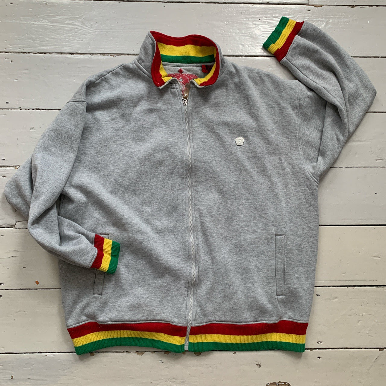 4 Fathers Rasta Lion Vintage Zip Jumper (XXXL)