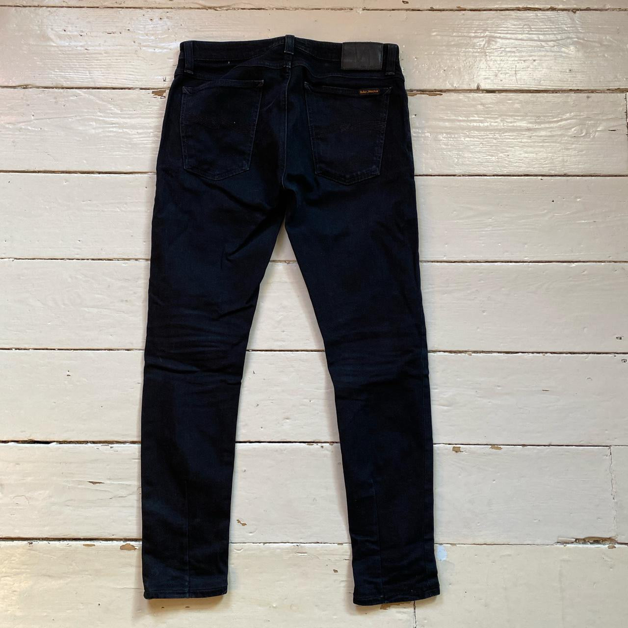Nudie Black Skinny Lin Jeans (30/28)