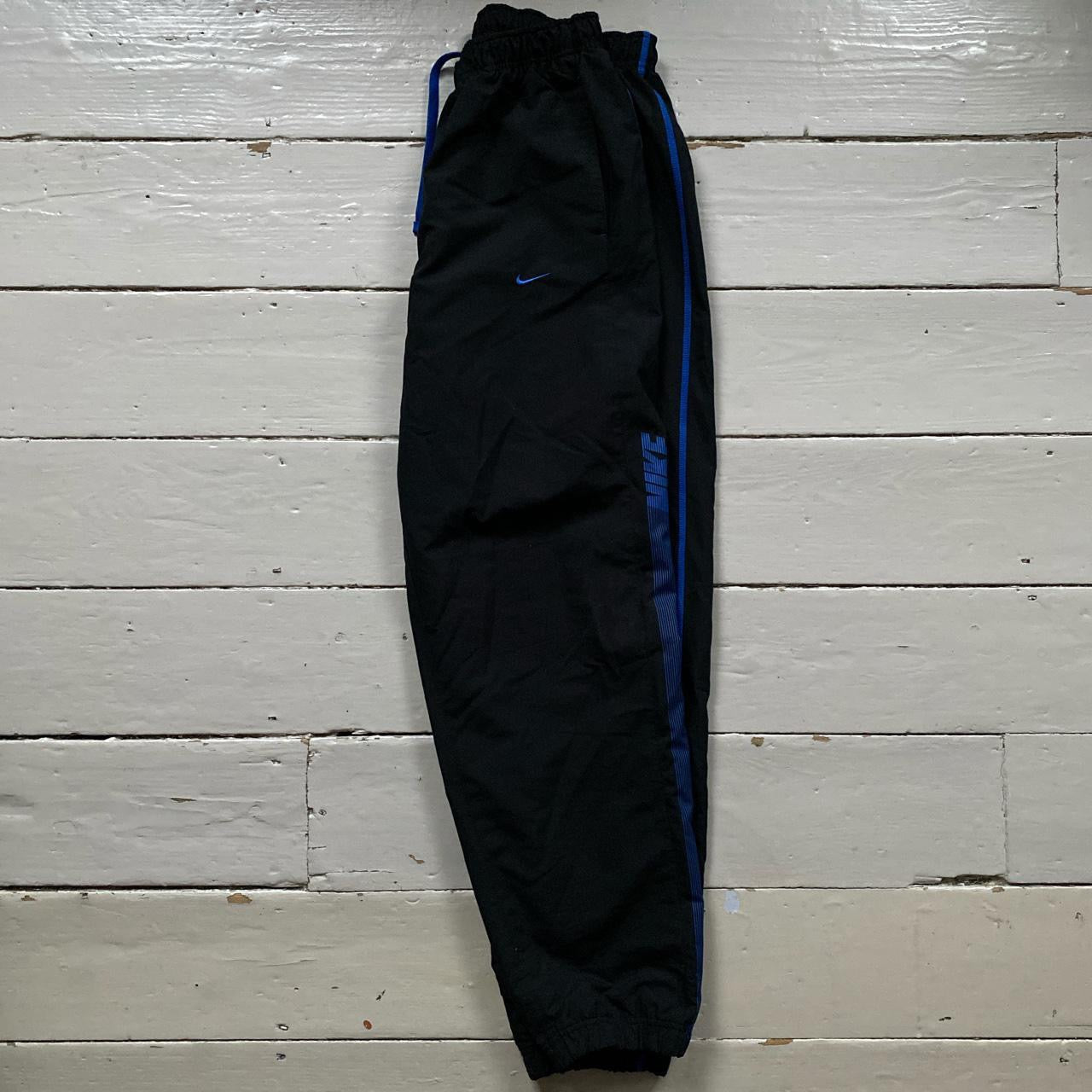 Nike Club Spellout Navy Shell Bottoms (Large)