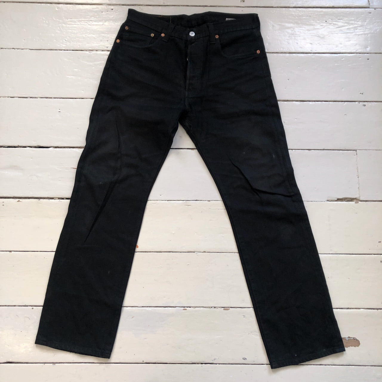 Levis 501 Black Jeans (34/31)