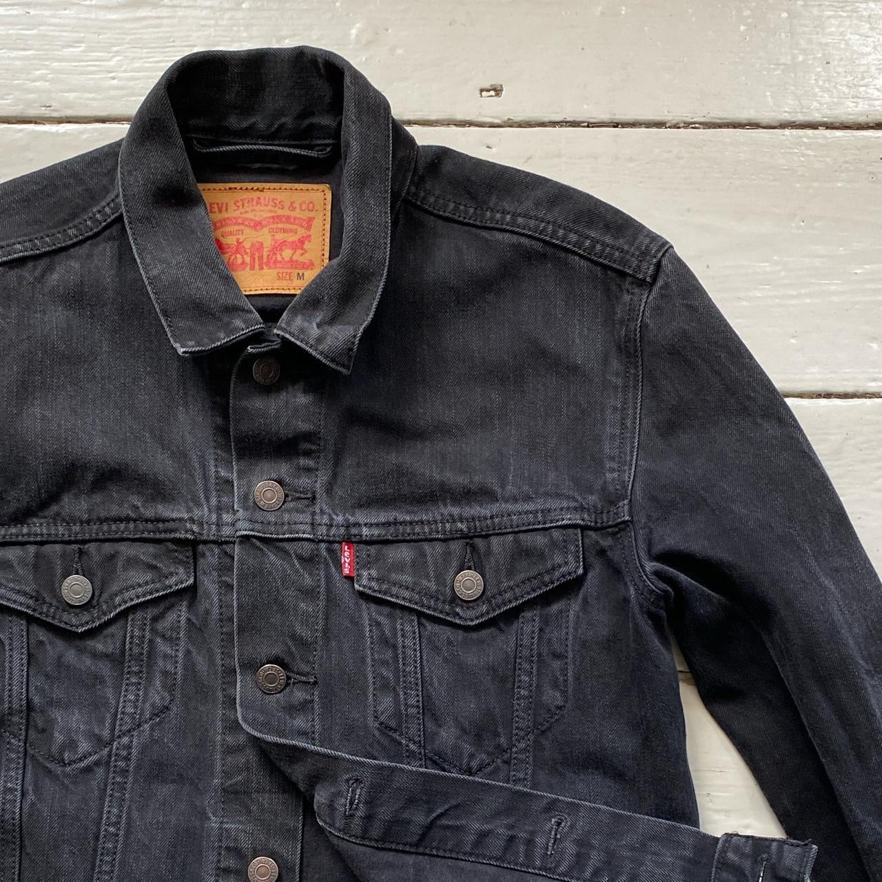 Levis Black Denim Jacket (Medium)
