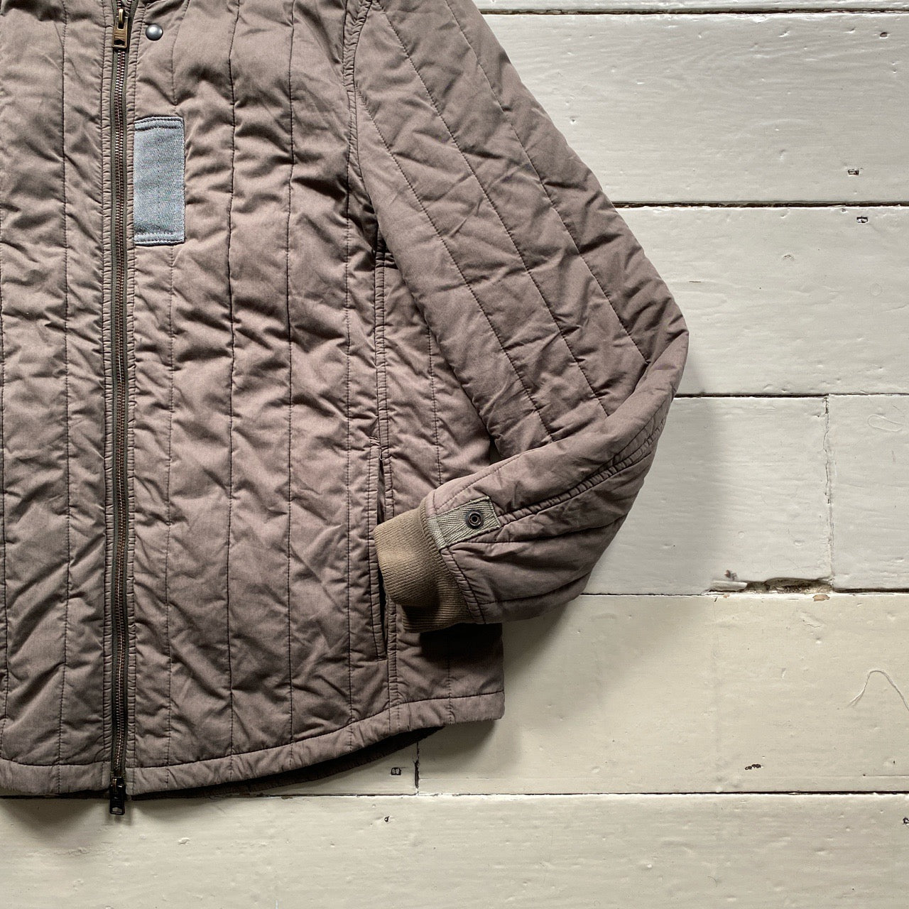 All Saints Quilted Khaki Jacket (Medium)