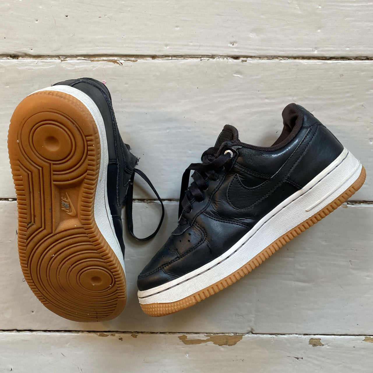 Nike Air Force 1 Black and White (UK 4)