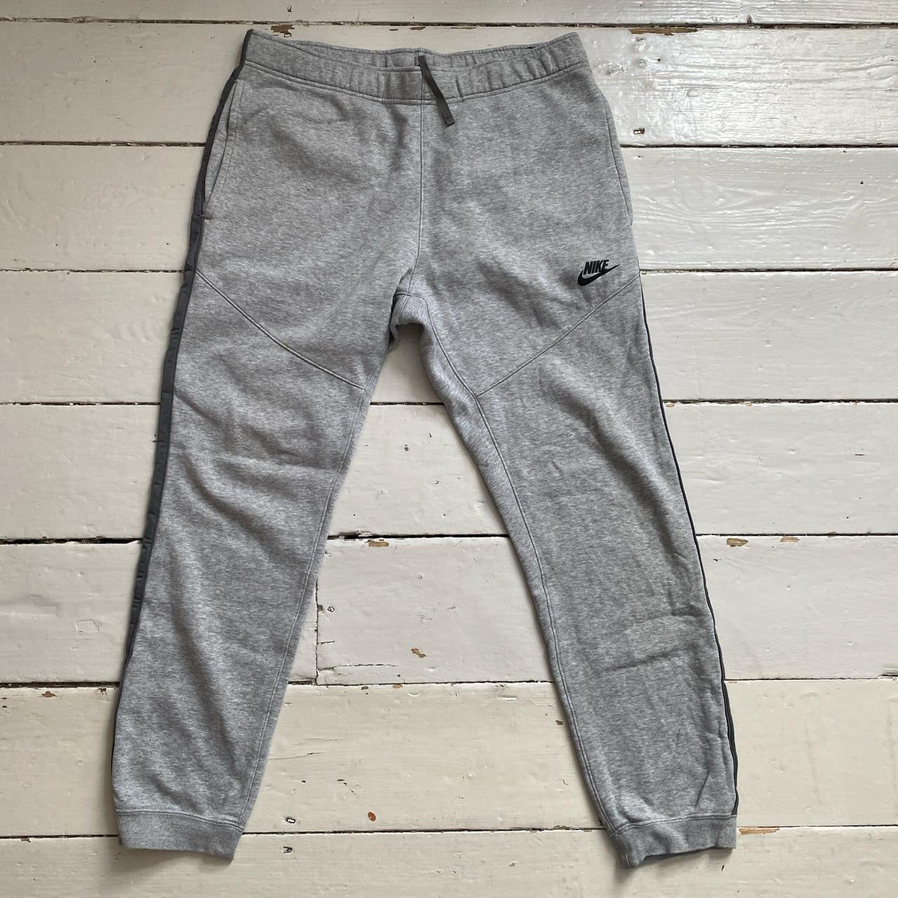 Nike Swoosh Grey Joggers (Medium)