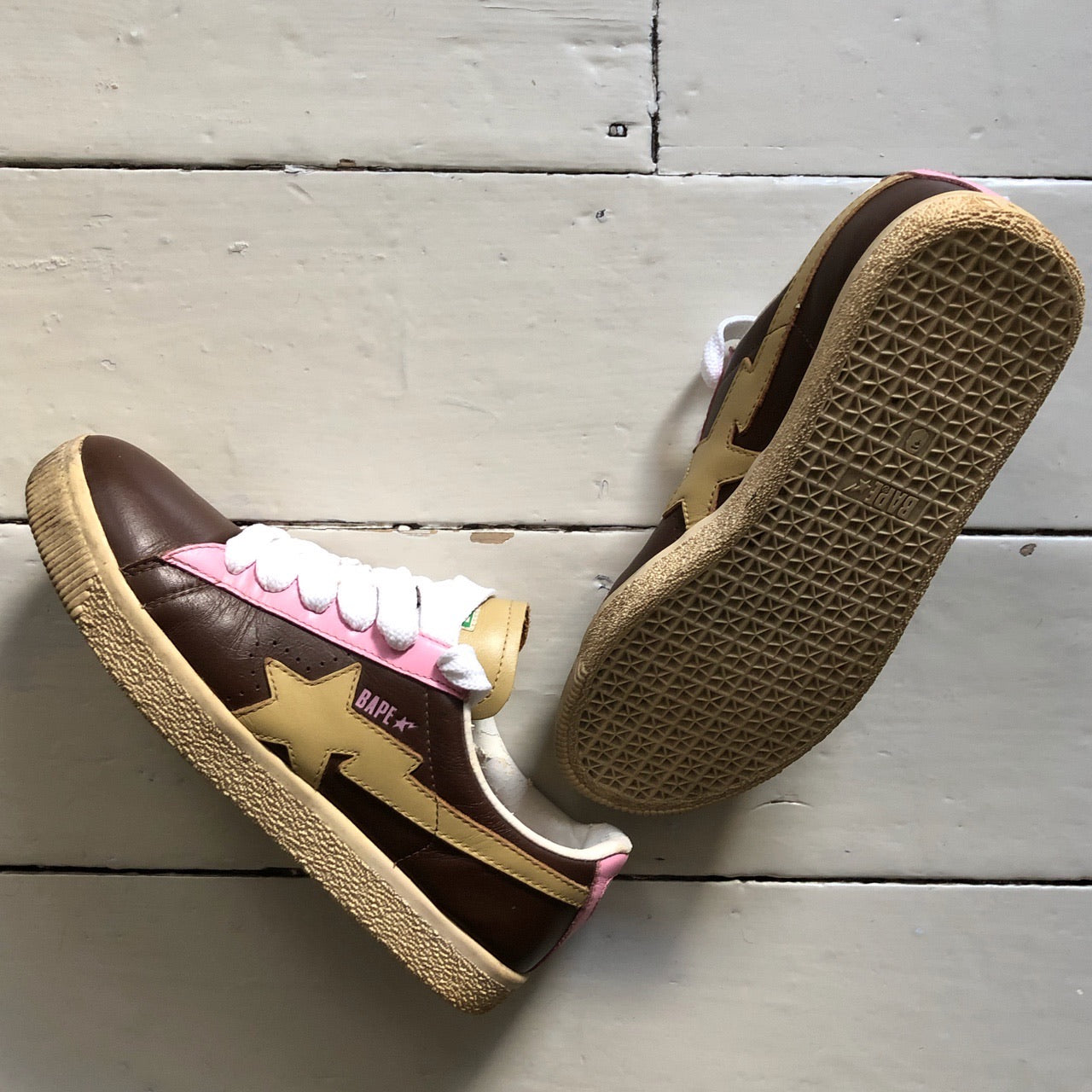 Bape Crapesta Brown and Pink (UK 8)