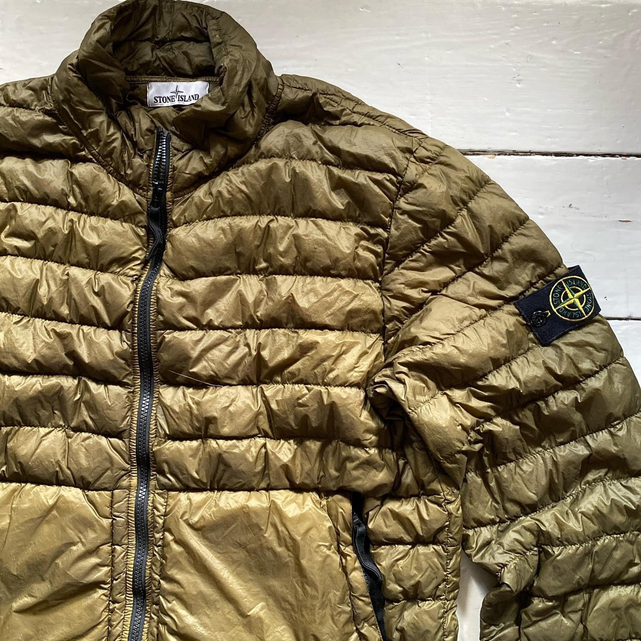 Stone Island Garment Dyed Micro Yarn Down Jacket (XXL)