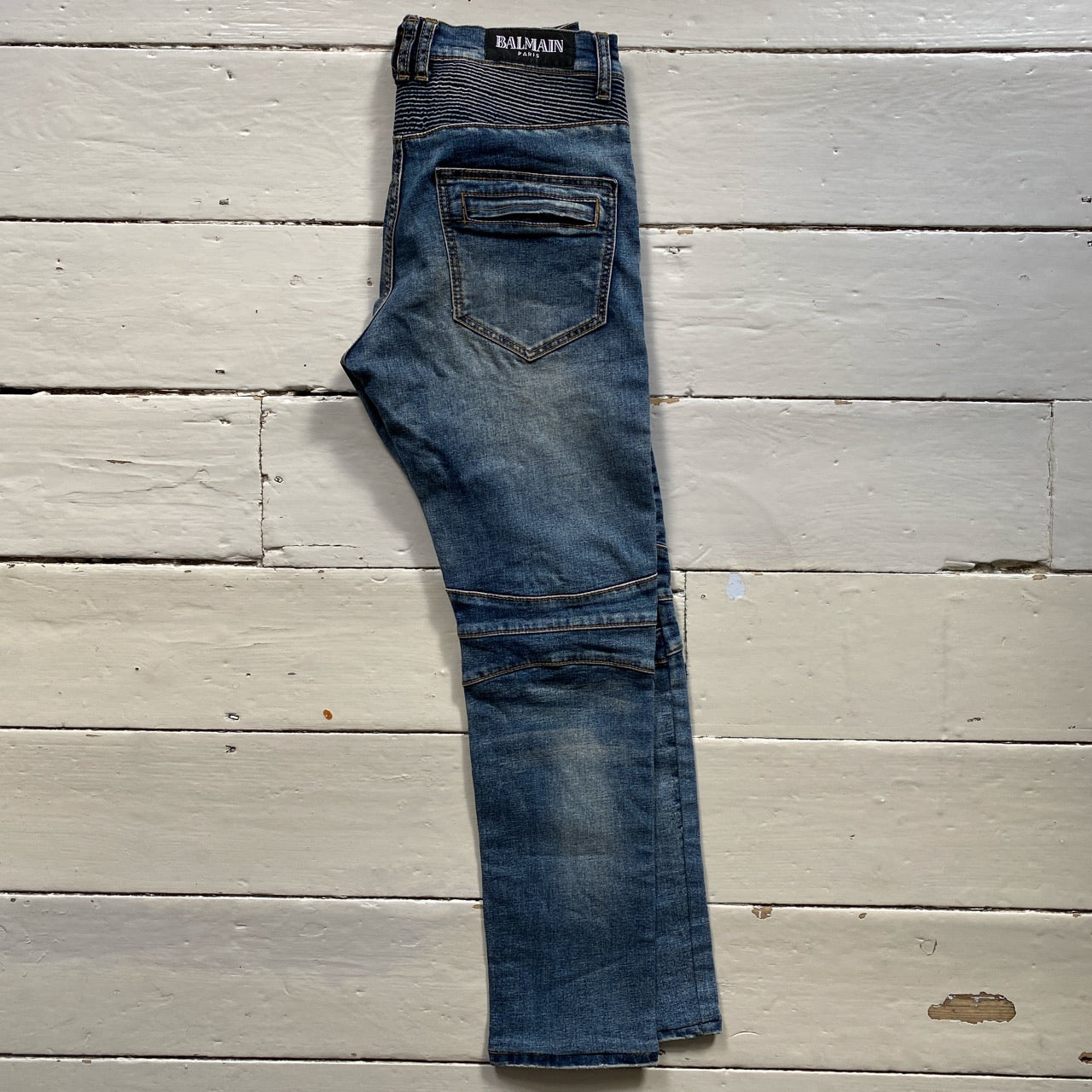 Balmain Biker Distressed Jeans (30/29)