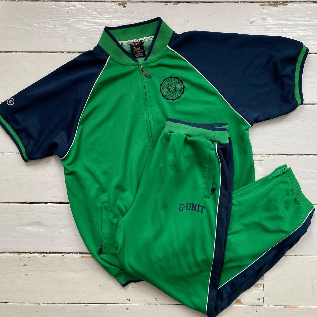 G Unit Full Tracksuit Green (Large)