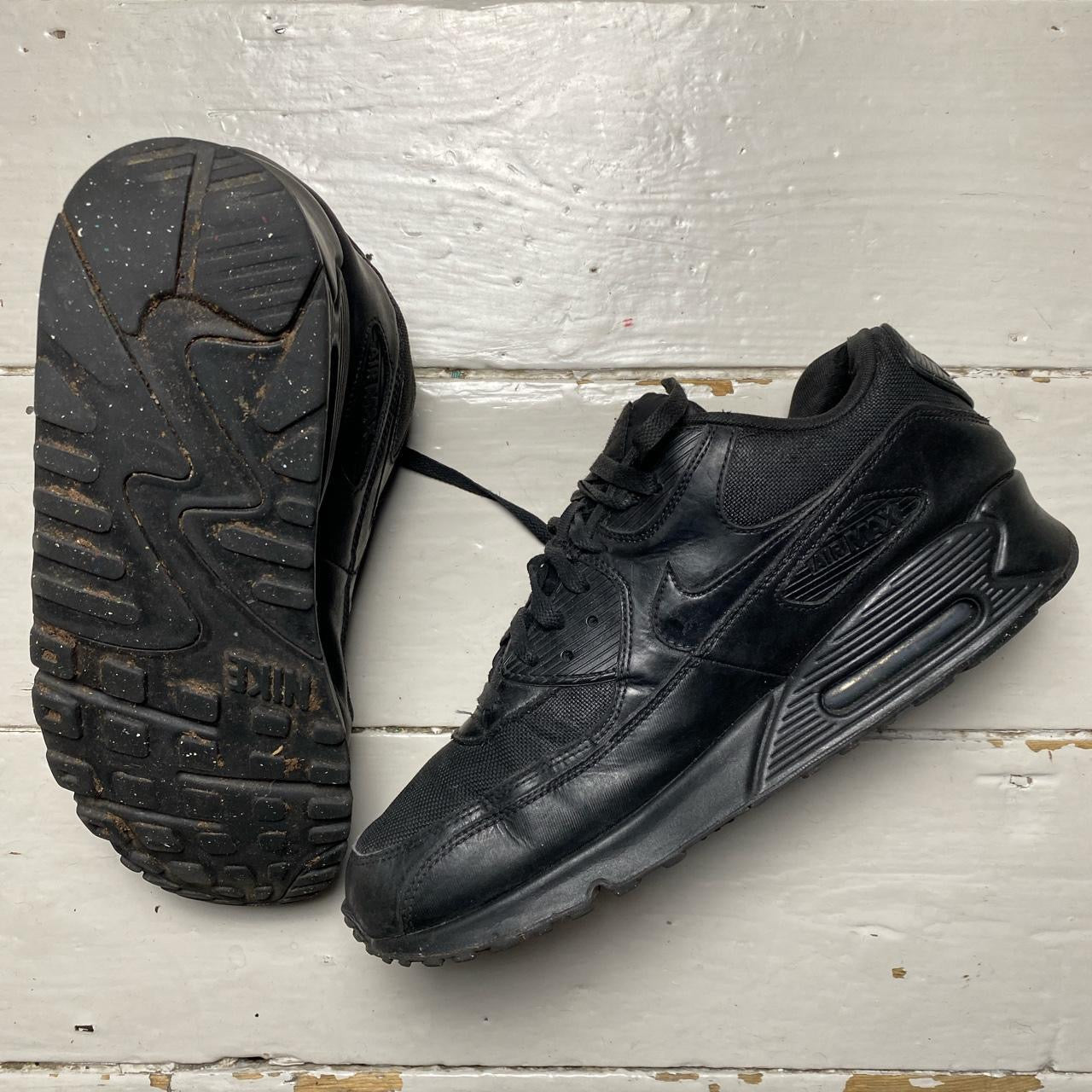 Nike Air Max 90 Leather Black (UK 11)