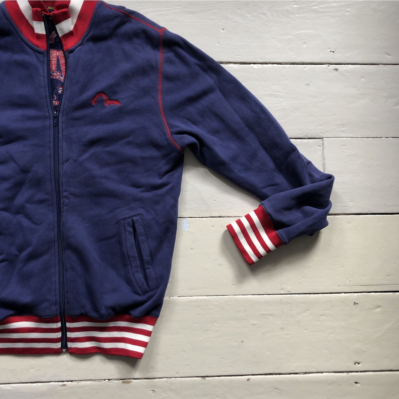 Evisu Vintage Zip Up Jumper (XLarge)