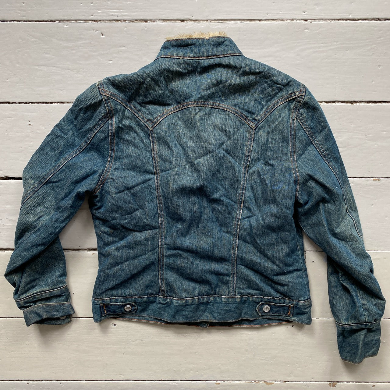 Gap Denim Fur Womens Jacket (Medium)