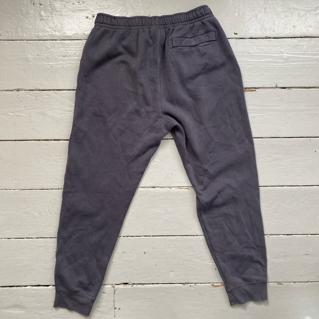 Nike White Swoosh Grey Joggers (Medium)