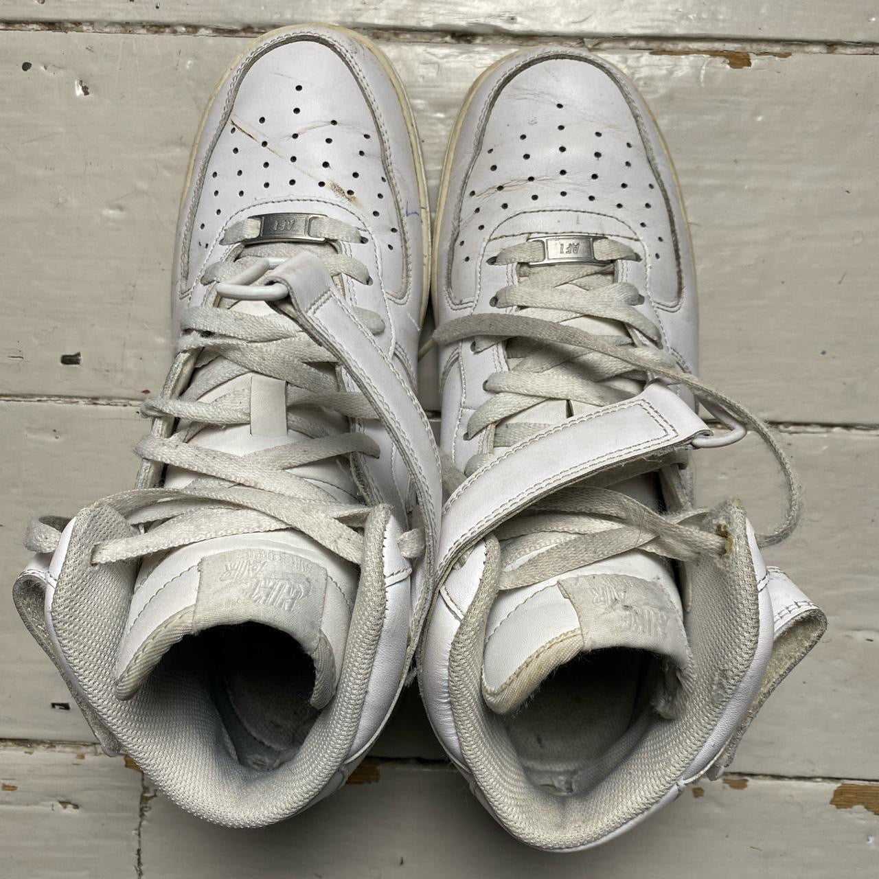 Nike Air Force 1 Mid White (UK 8.5)