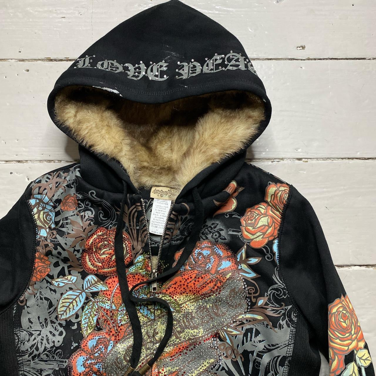 Sanjoy Fur Vintage Hoodie (Womens Small)