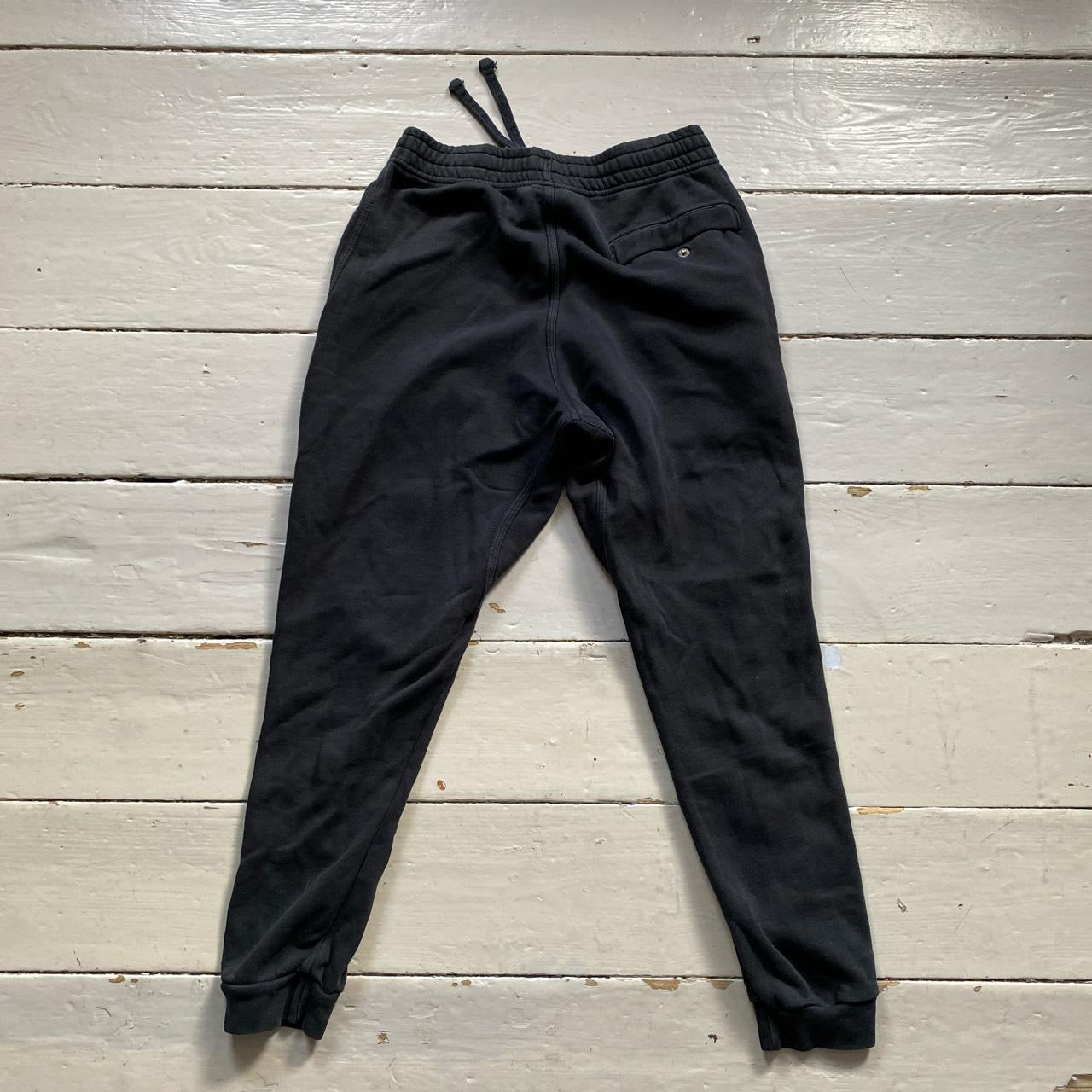 Nike Swoosh Black and White Joggers (Small)