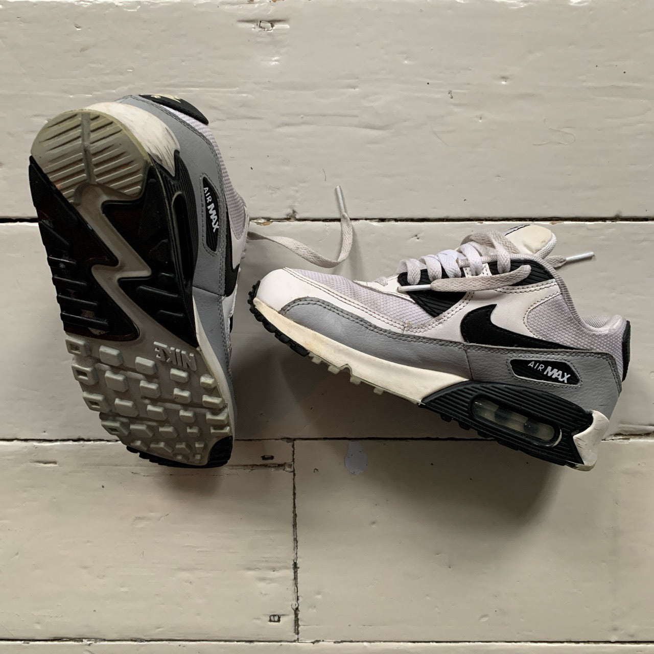 Nike Air Max 90 Black, Grey White (UK 5)
