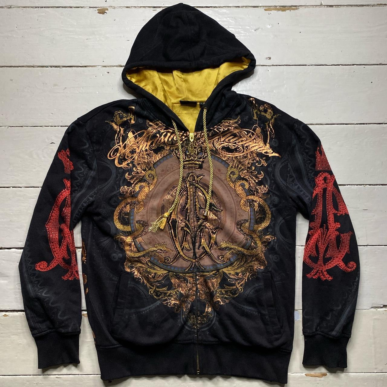 Christian Audigier Vintage Hoodie Large Wear Garson