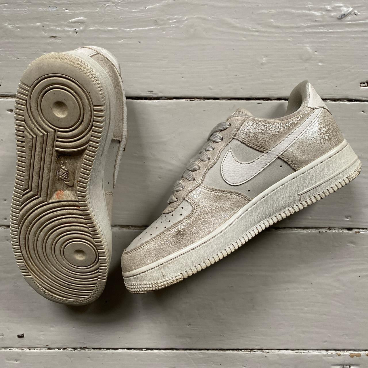 Nike Air Force 1 White Silver (UK 7)