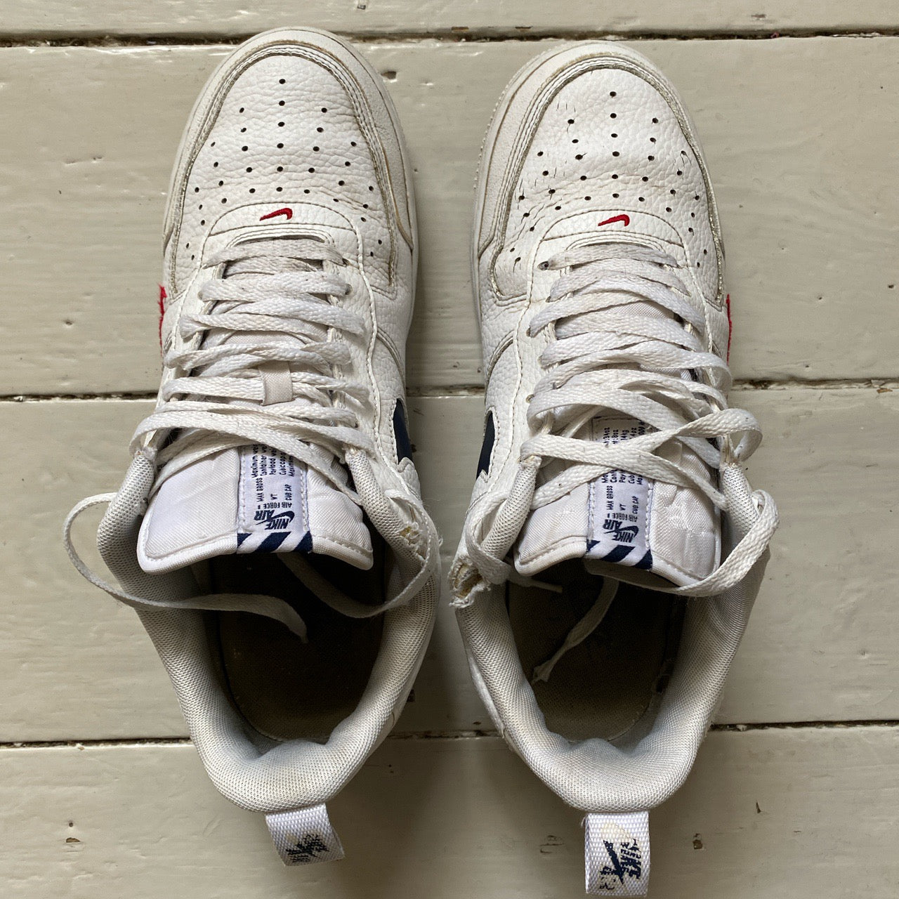Nike Air Force 1 White Navy (UK 9)