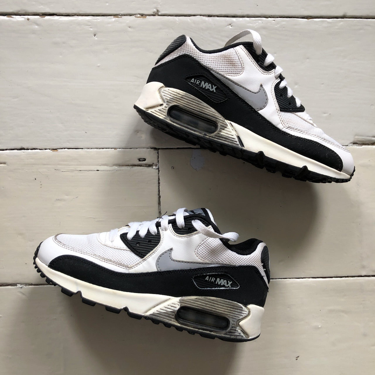 Nike Air Max 90 White Black (UK 4)