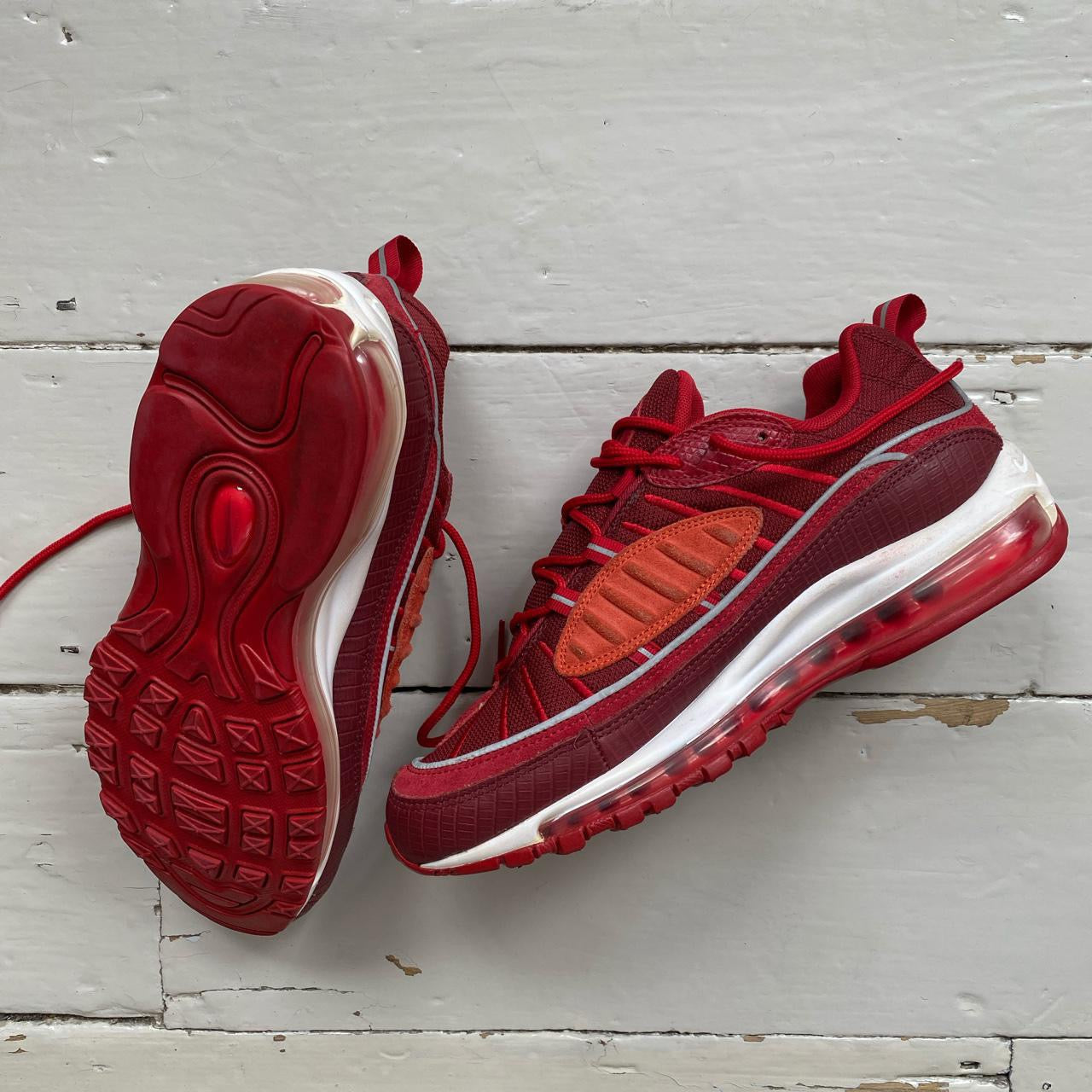 Nike Air Max 98 Red and White (UK 8.5)