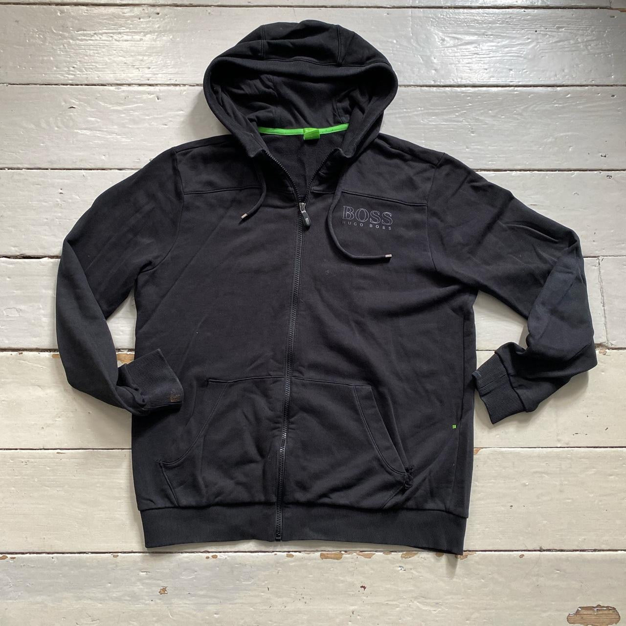 Hugo boss hoodie green sale