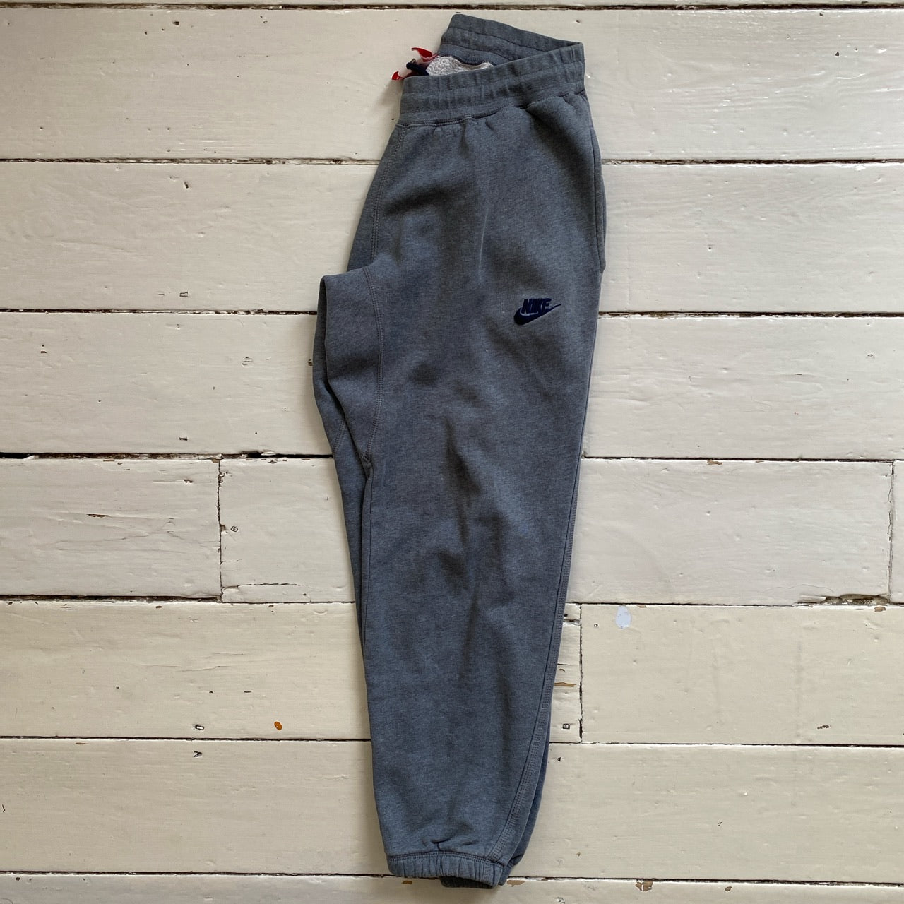 Nike Swoosh Grey Joggers (Small)