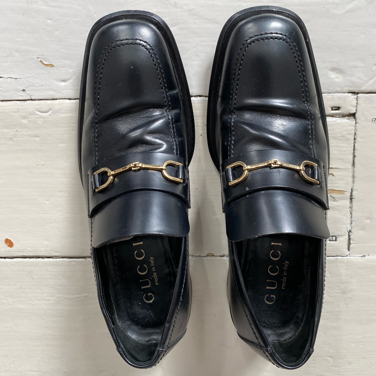 Gucci Vintage Leather Loafers (UK 7)