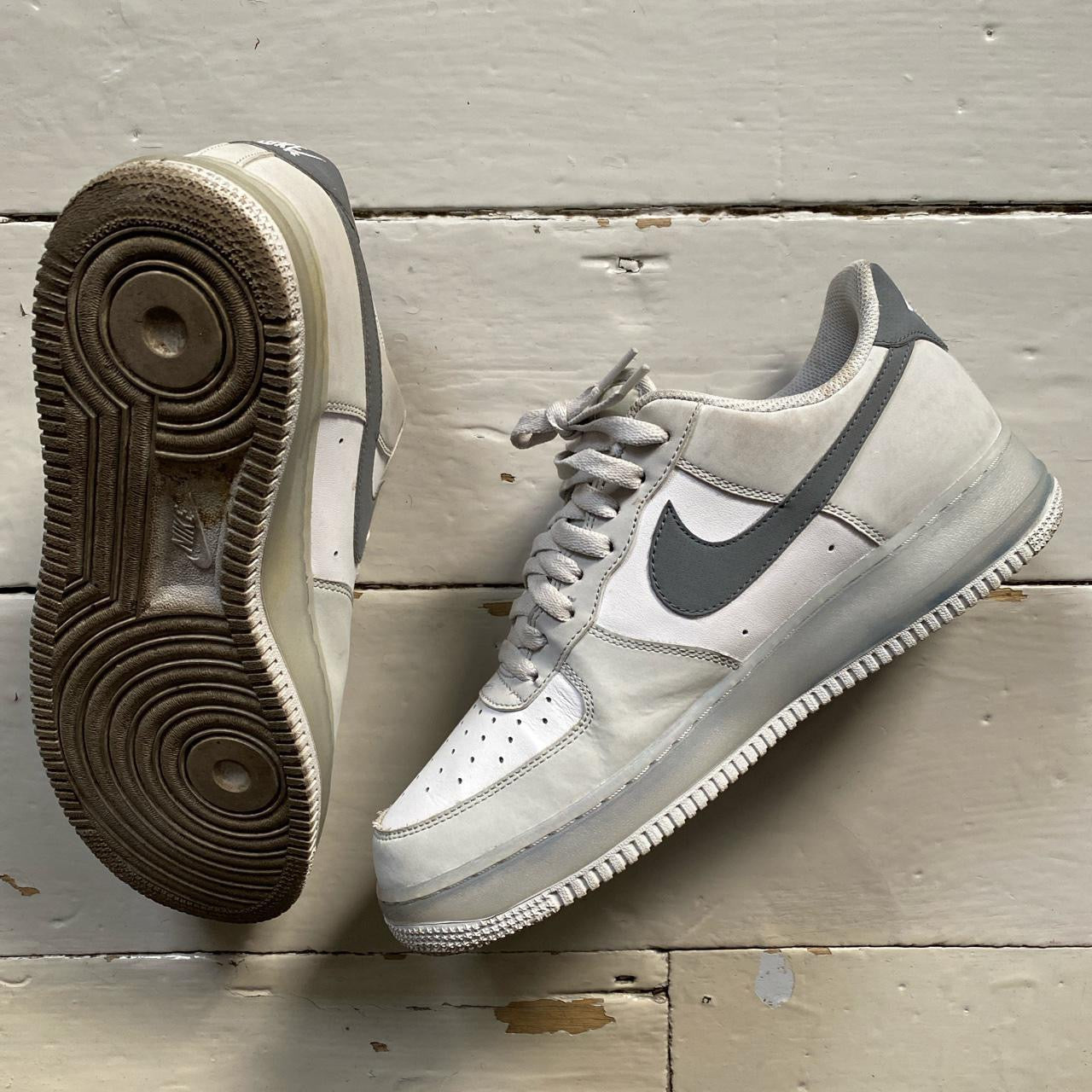 Nike Air Force 1 Grey and White (UK 9)