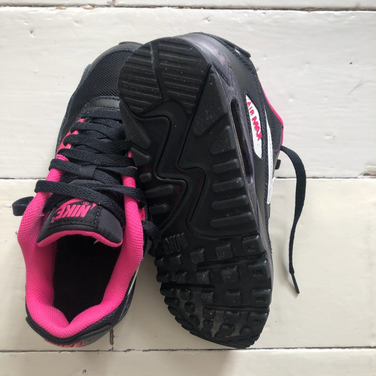 Nike Air Max 90 Black Pink White (UK 5)