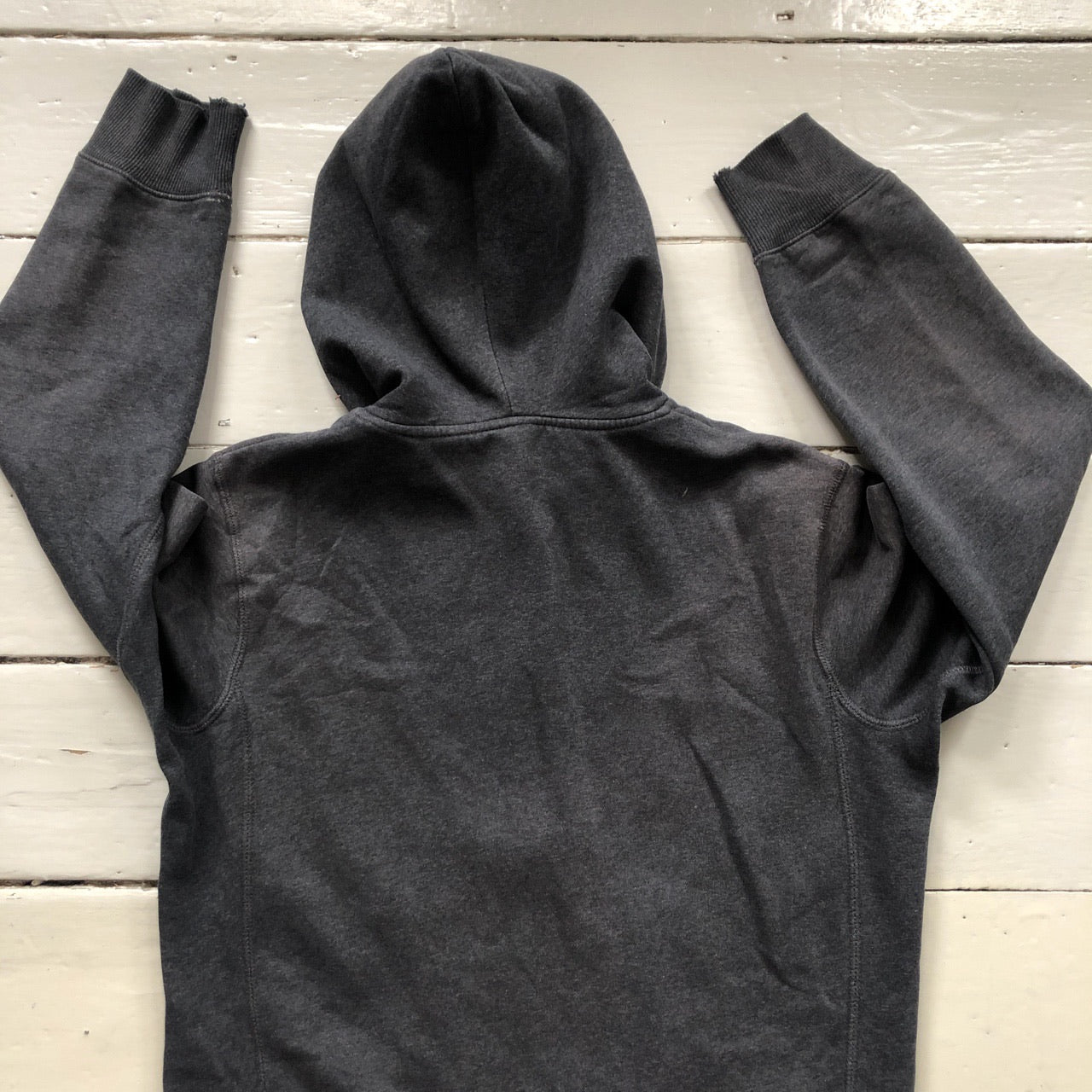 Nike Swoosh Hoodie Grey Navy (Medium)