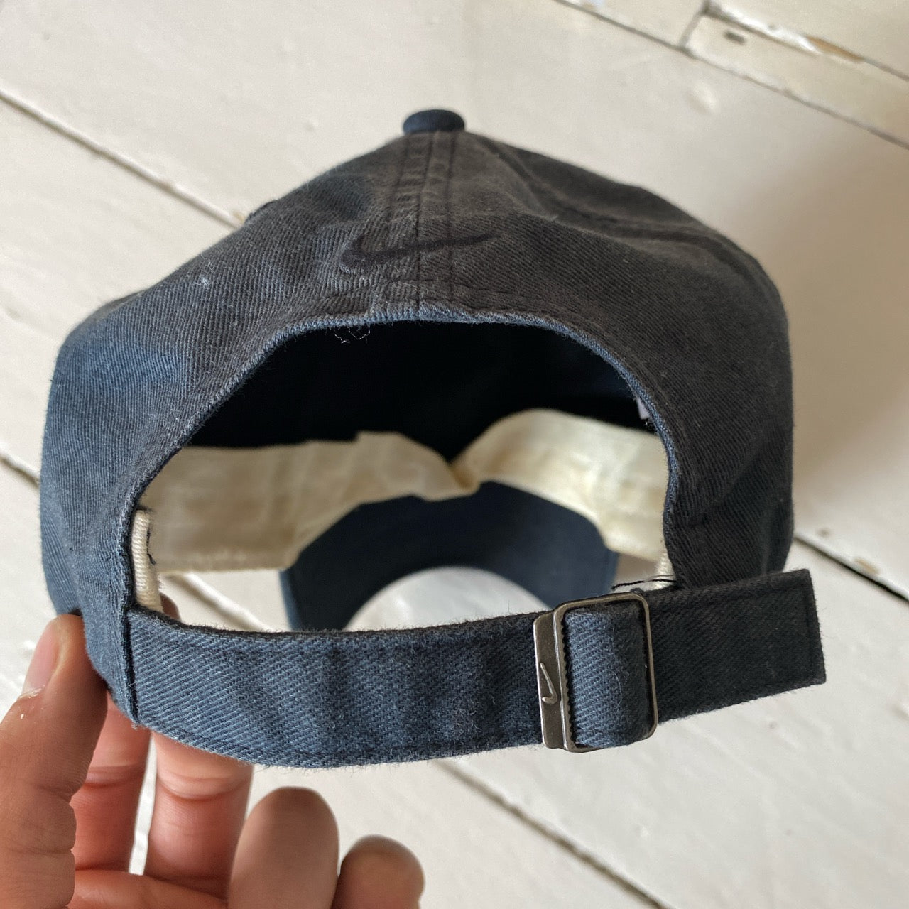 Nike Swoosh Black and White Cap