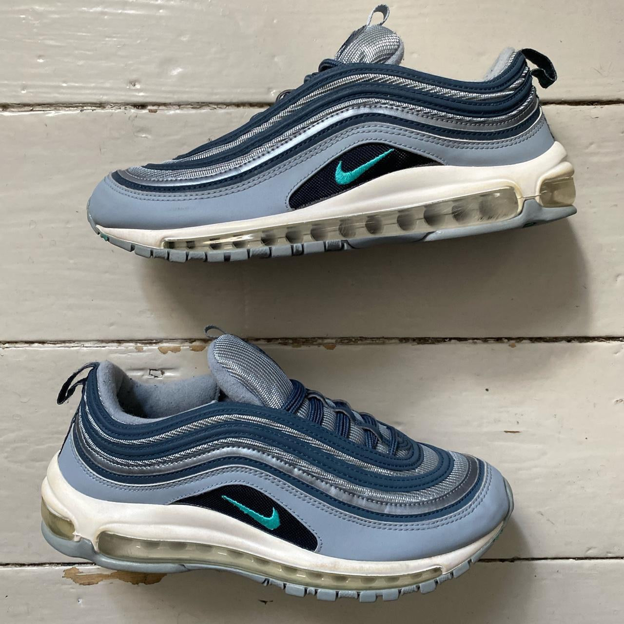 Nike Air Max 97 Grey and Blue (UK 8)