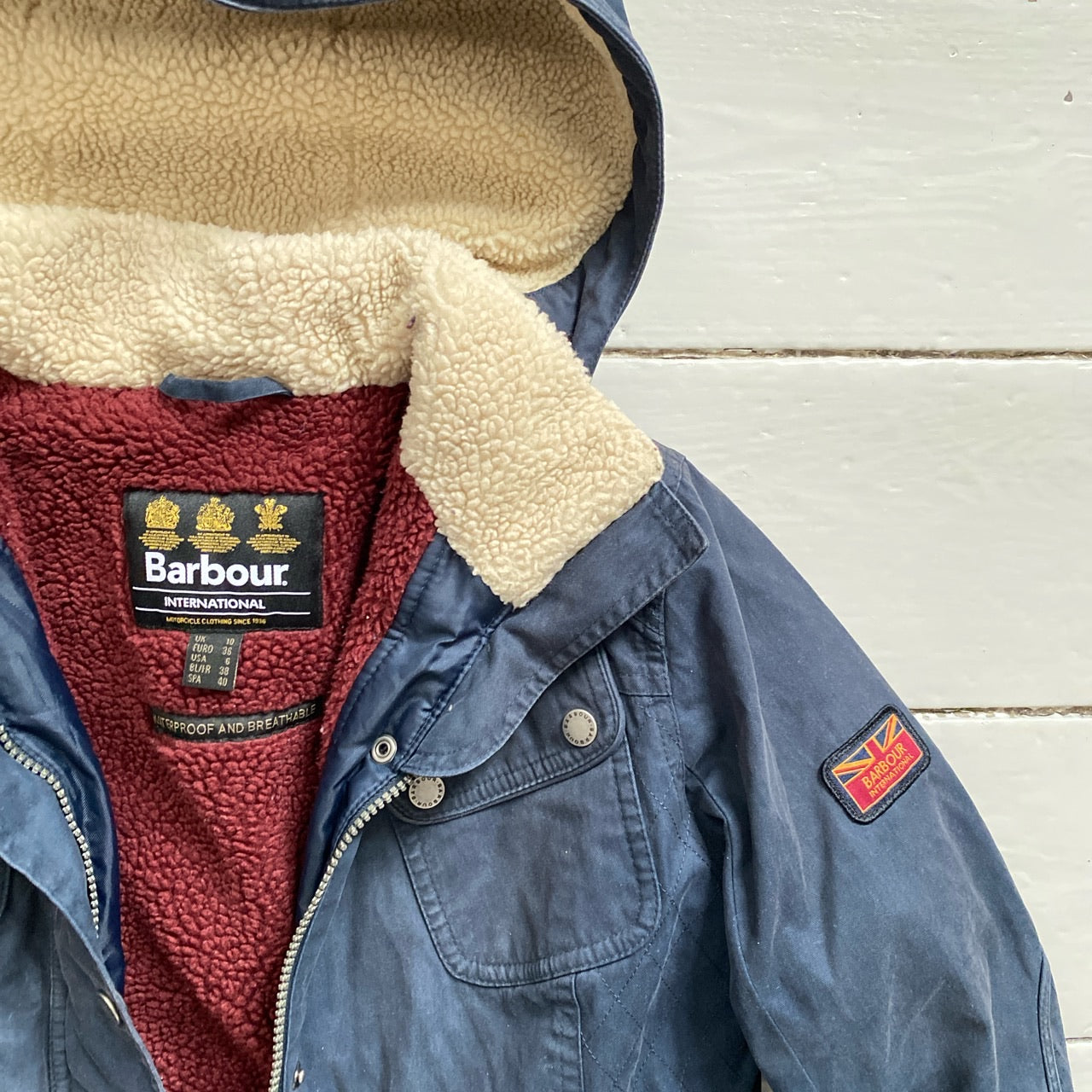 Barbour Sherpa Lined Parka Jacket (UK 10)