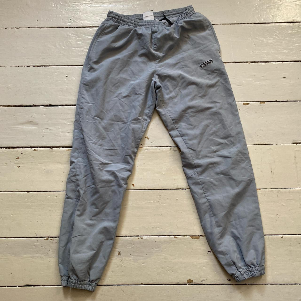 Adidas Silver Shell Bottoms (Small)