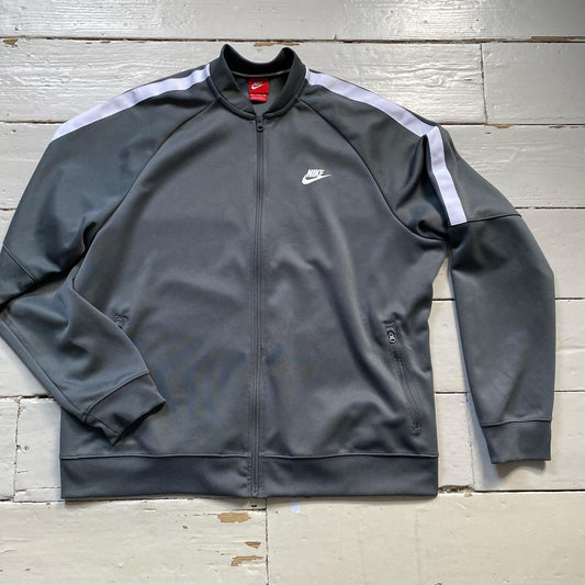 Nike Swoosh Grey Track Jacket (XXL)
