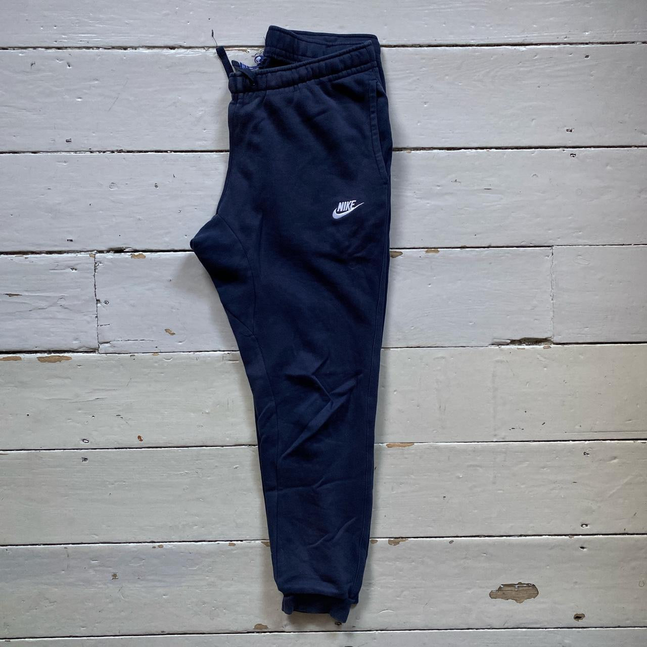 Nike Swoosh Navy Joggers (Small)