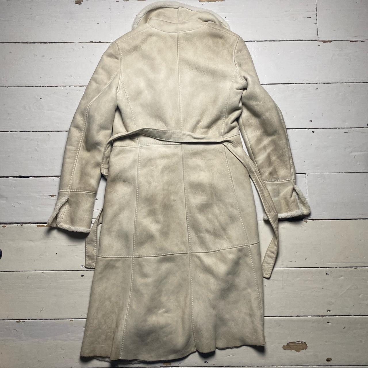 Gianni Versace Vintage Sheepskin Coat (UK 10)