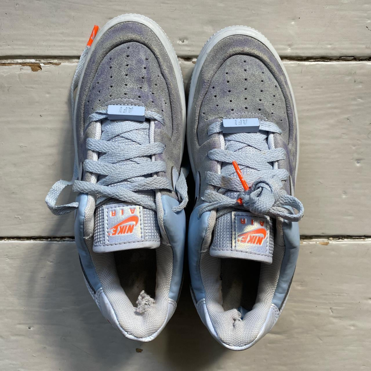 Nike Air Force 1 Platform Blue and Purple (UK 3.5)