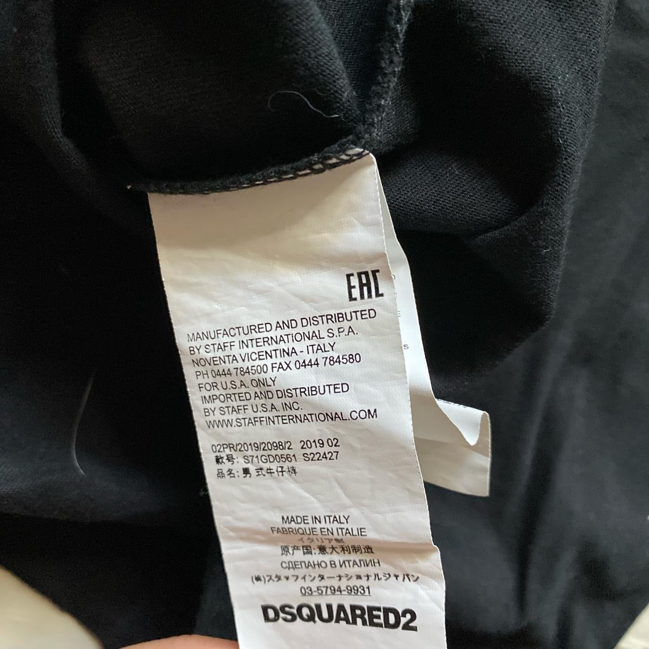 Dsquared T Shirt Black (Small)