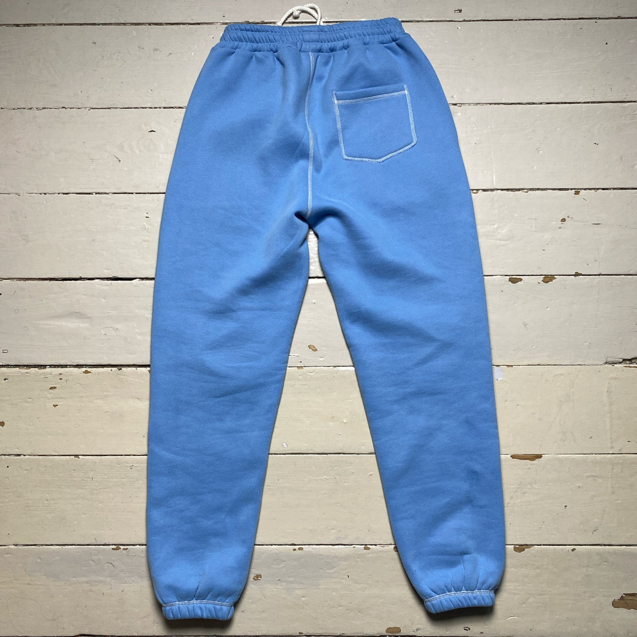 Wear Garson Graffiti Contrast Stitch Baby Blue Joggers
