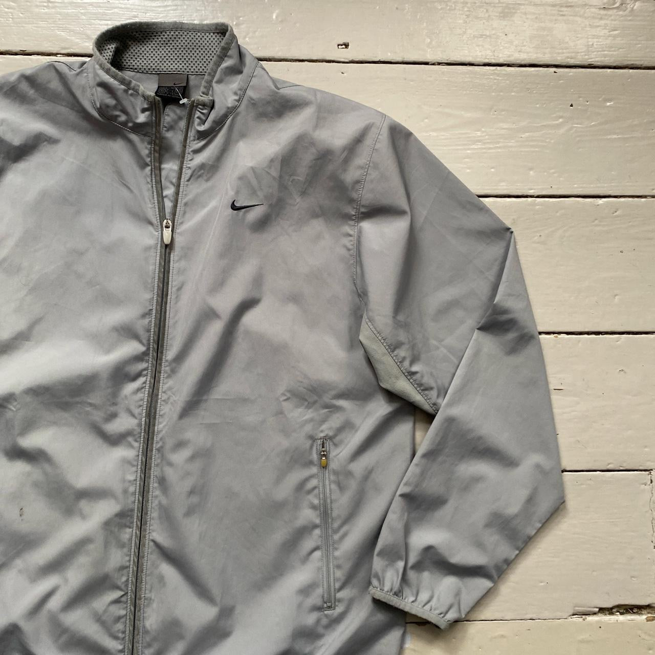 Nike Swoosh Vintage Shell Jacket Silver (Medium)
